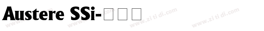 Austere SSi字体转换